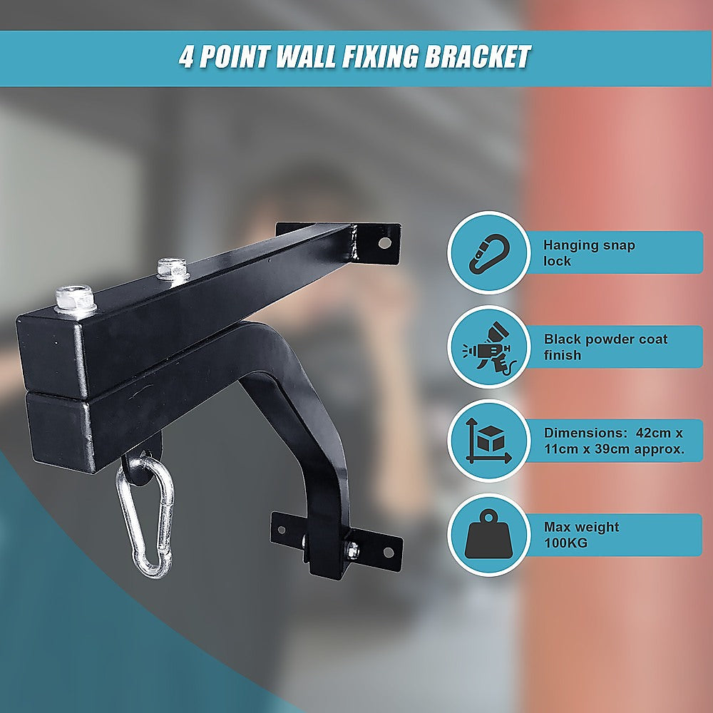 Heavy Duty Punch Bag Wall Bracket Steel Boxing Bag Holder for Home Gym