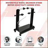 Motorcycle Wheel Balancer Stand Motor Heavy Duty Carbon Steel - Side View