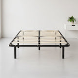 King Single Metal Bed Frame - Bedroom Furniture - 45-Degree Angle