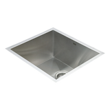510x450mm Handmade Stainless Steel Undermount / Topmount Kitchen Laundry Sink with Waste