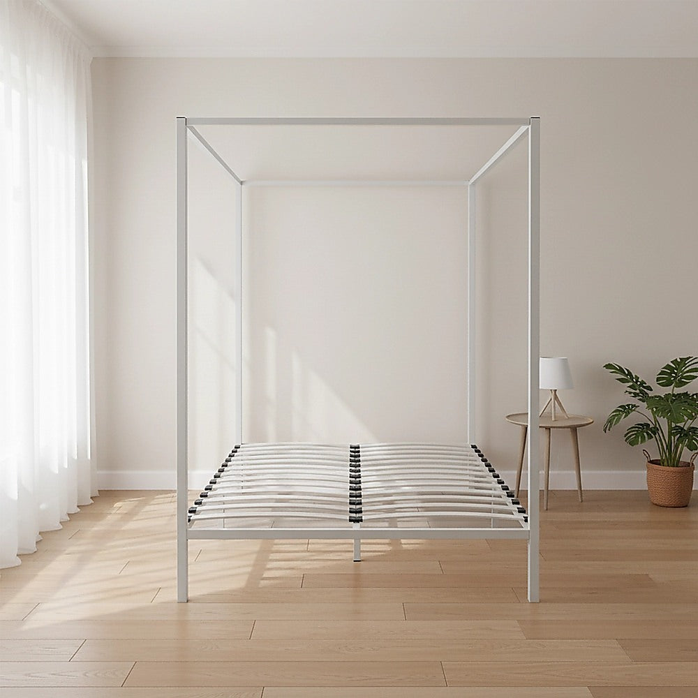 4 Four Poster Queen Bed Frame