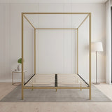 4 Four Poster Queen Bed Frame - Close-Up Angle