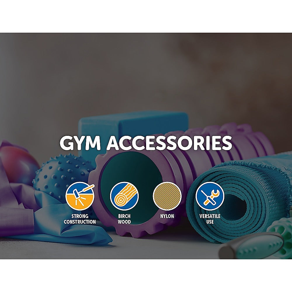 Birch Wood Gymnastic Rings with Adjustable Straps  Strength & Calisthenics Training