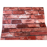 10m 3D Red Brick Print Theme Wallpaper