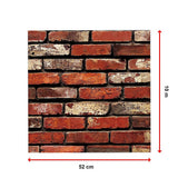 10m 3D Red Brick Print Theme Wallpaper