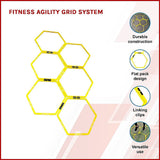 Fitness Agility Grid System for Speed and Footwork Training