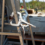 10pc Heavy Duty Steel C-Clamps 6 Mig Welding Locking Plier Vice Grip - Front View