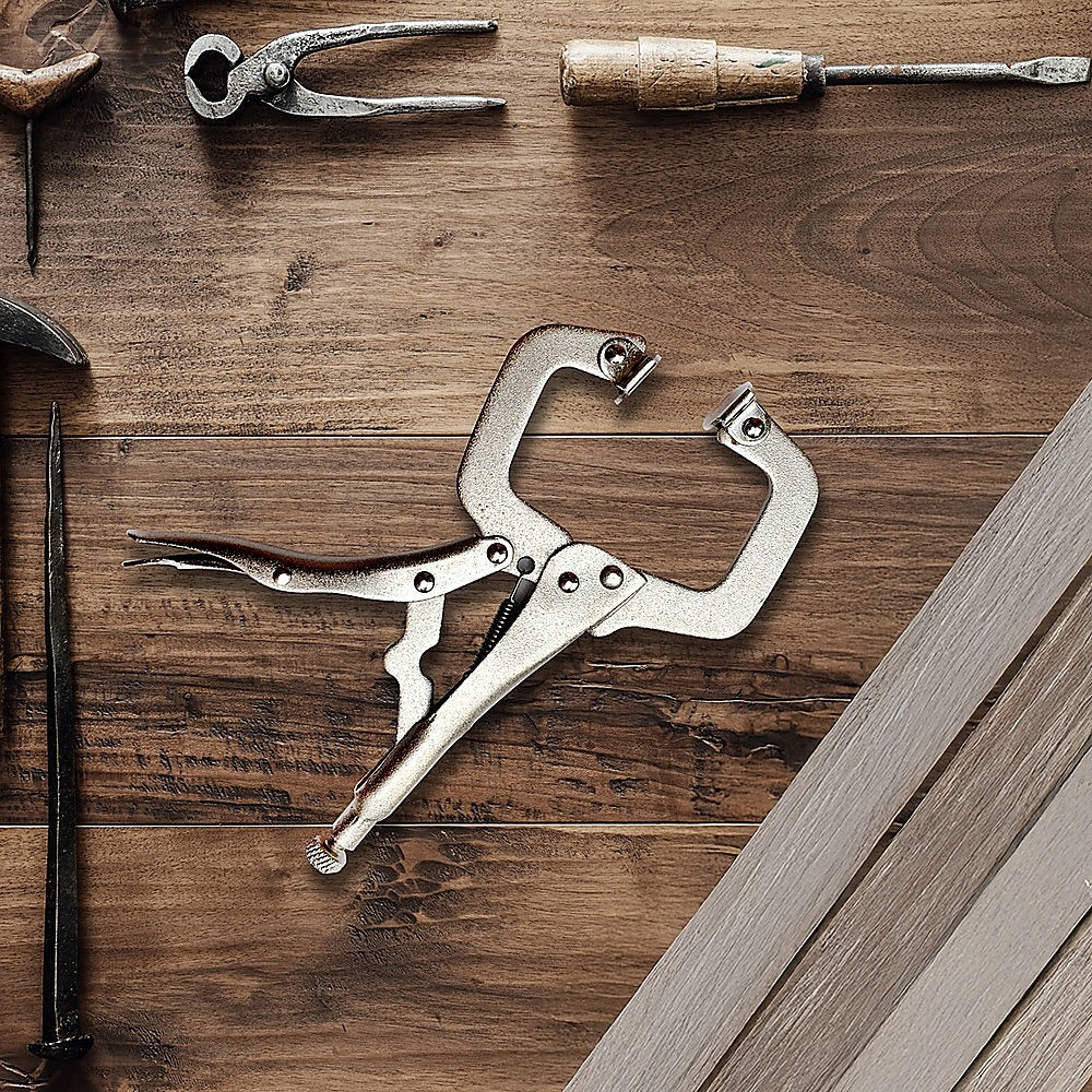 10pc Heavy Duty Steel C-Clamps 6 Mig Welding Locking Plier Vice Grip