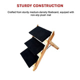 3 Steps Portable Dog Cat Pet Stairs - Close-Up Angle