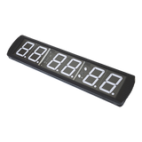 6 Digit Digital Timer Interval Fitness Clock LED Gym Display