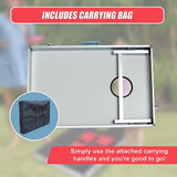 Bean Bag Toss Cornhole Game Set Aluminium Frame Portable Design - Close-Up Angle