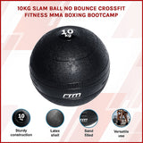 10kg Slam Ball No Bounce Crossfit Fitness MMA Boxing BootCamp - Side View
