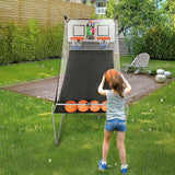 Arcade Basketball Game 2-Player Electronic Sports - Rear View