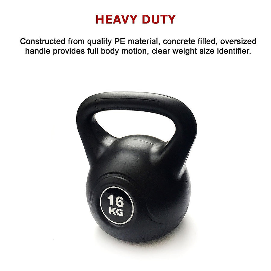 16kg Concrete Kettlebell Weight for Strength Training Home Gym