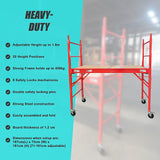 Mobile Safety High Scaffold / Ladder Tool -450KG - Close-Up Angle