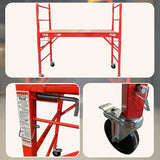 Mobile Safety High Scaffold / Ladder Tool -450KG - Close-Up Angle
