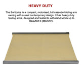 4.0m x 3.0m Retractable Folding Arm Awning Heavy Duty Full Cassette Motorised - Extra Image