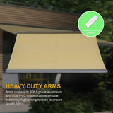 4.0m x 3.0m Retractable Folding Arm Awning Heavy Duty Full Cassette Motorised - Close-Up Angle