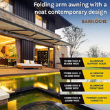 4.0m x 3.0m Retractable Folding Arm Awning Heavy Duty Full Cassette Motorised - Extra Image