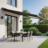 4.0m x 3.0m Retractable Folding Arm Awning Heavy Duty Full Cassette Motorised - Close-Up Angle