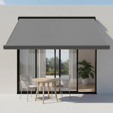 4.0m x 3.0m Retractable Folding Arm Awning Heavy Duty Full Cassette Motorised - 45-Degree Angle