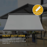 5.0m x 3.0m Retractable Folding Arm Awning Heavy Duty Full Cassette Motorised - Extra Image