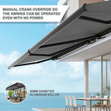 5.0m x 3.0m Retractable Folding Arm Awning Heavy Duty Full Cassette Motorised - Extra Image
