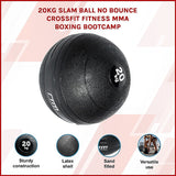 20kg Slam Ball No Bounce Crossfit Fitness MMA Boxing BootCamp - Side View
