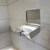 304 Stainless Steel Hand Paper Towel Dispenser Holder Toilet Heavy Duty - 45-Degree Angle