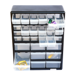 Storage Cabinet Drawers 39 Plastic Tool Box Containers Organiser Cupboard