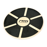 Heavy Duty 15.5 Wooden Balance Board with Non-Slip Pad Fitness - Top-Down View