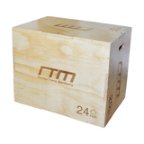 3 IN 1 Wood Plyo Games Plyometric Jump Box - Top-Down View