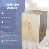 3 IN 1 Wood Plyo Games Plyometric Jump Box - Extra Image