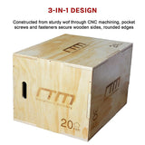 3 IN 1 Wood Plyo Games Plyometric Jump Box - Extra Image