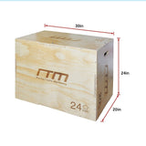 3 IN 1 Wood Plyo Games Plyometric Jump Box - Extra Image