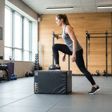 3 IN 1 Foam Plyo Games Plyometric Jump Box - 45-Degree Angle