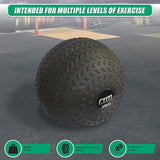 25kg Tyre Thread Slam Ball Dead Ball Medicine Ball for Gym Fitness - Low Angle
