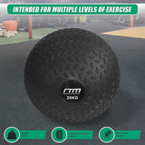 20kg Tyre Thread Slam Ball Dead Ball Medicine Ball for Gym Fitness - Low Angle