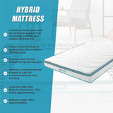 King 20cm Hybrid Mattress  Memory Foam and Innerspring Support