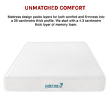 Palermo King Single 20cm Memory Foam and Innerspring Hybrid Mattress - Extra Image