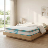 Queen 20cm Hybrid Mattress – Memory Foam and Innerspring Support - Close-Up Angle
