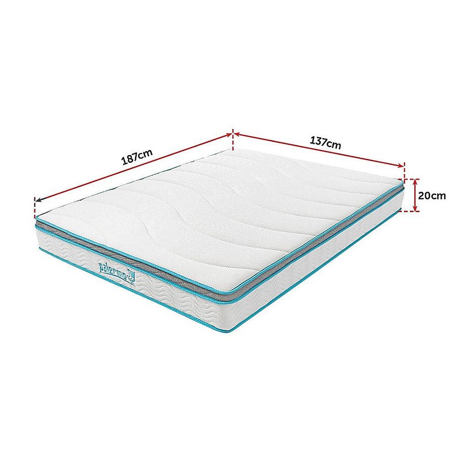 Double 20cm Hybrid Mattress – Memory Foam and Innerspring Support