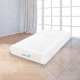 Palermo King Single 25cm Gel Memory Foam Mattress - Dual-Layered - CertiPUR-US Certified - Front View
