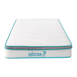 Palermo King Single 20cm Memory Foam and Innerspring Hybrid Mattress - Top-Down View