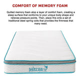 King Single 20cm Hybrid Mattress – Memory Foam and Innerspring Support