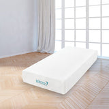 Palermo Single 25cm Gel Memory Foam Mattress - Dual-Layered - CertiPUR-US Certified - Front View