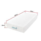 Single 25cm Gel Memory Foam Mattress  Dual-Layered Comfort with CertiPUR-US® Certified Foam