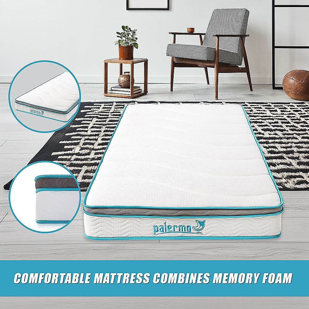 Single 20cm Hybrid Mattress  Memory Foam and Innerspring Support