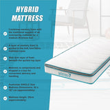 Single 20cm Hybrid Mattress  Memory Foam and Innerspring Support