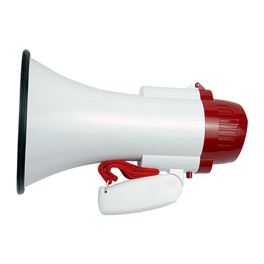 Audio Megaphone 25Watt Bull Horn with Siren